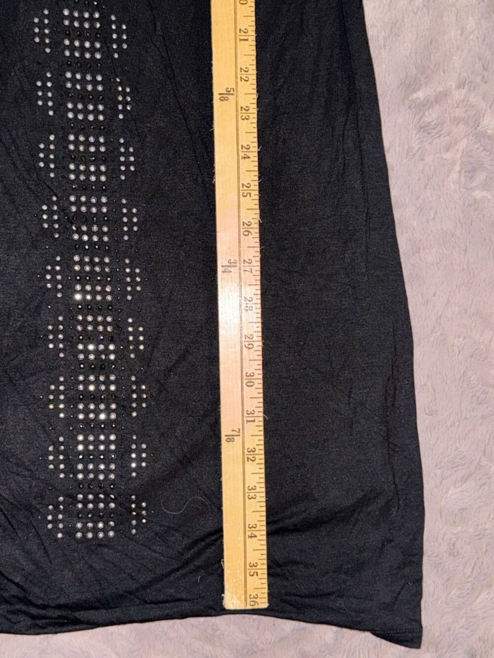 Premise Womens Black Long Sleeve Dress With Studded Front Detail - Picture 10 of 10